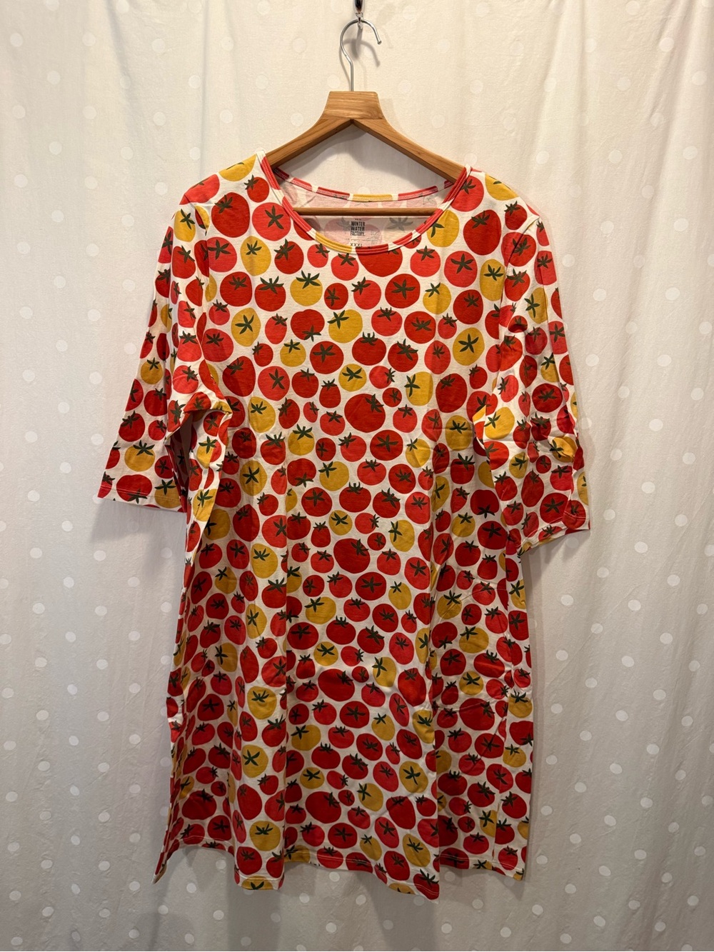 Red & Yellow Tomato-Print Women’s Helsinki Dress